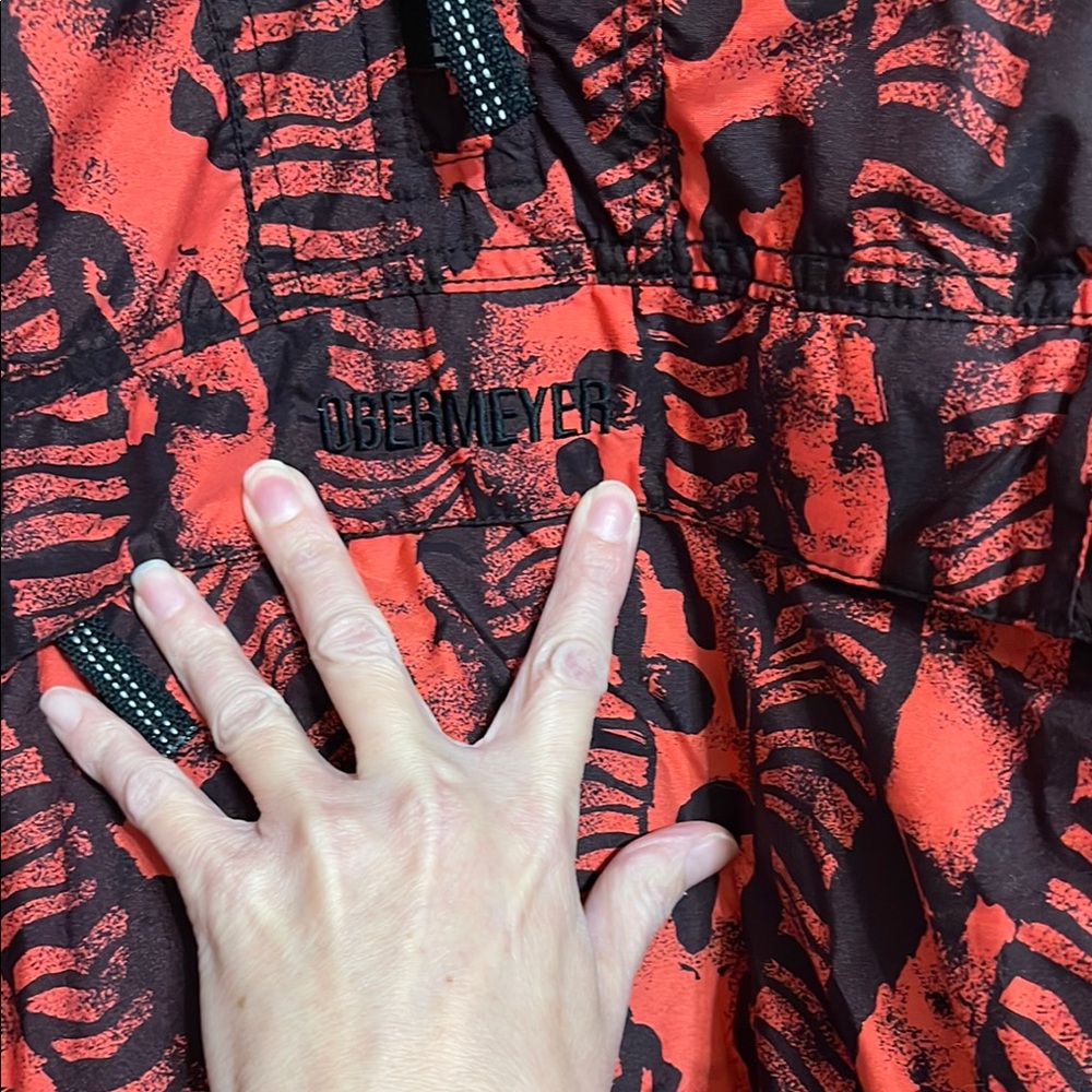 Red And Black Patterned Jacket - image 3